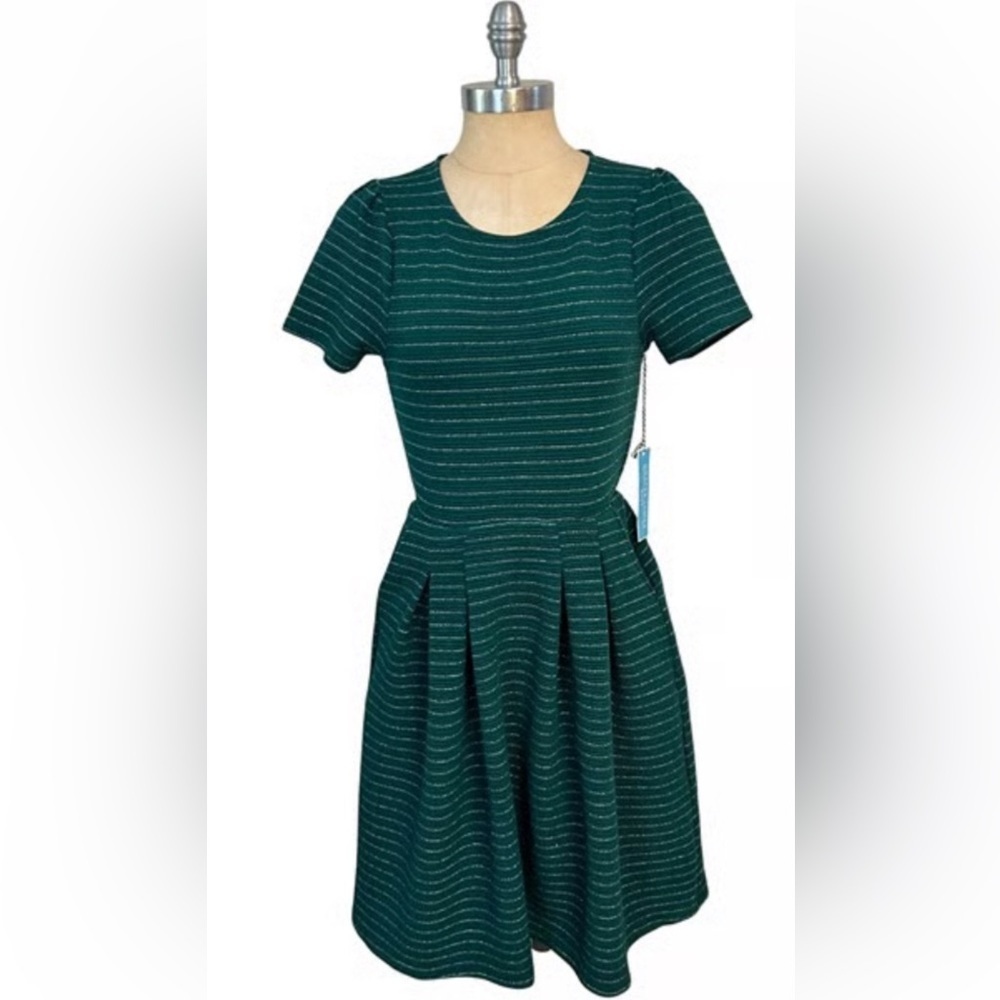 Draper James RSVP Elegant Forest Green Knit Mini Dress, Women’s Sz S - Picture 3 of 13